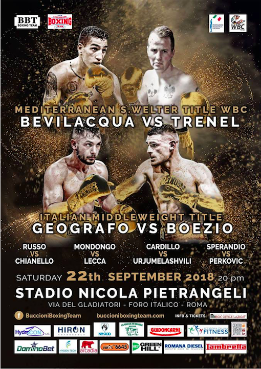 8 giorni al grande evento di Boxe del Foro Italico con due Titoli In palio - INFOTICKET E QUOTE 