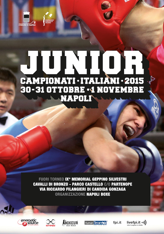 Poster Ufficiale dei Campionati Italiani Junior Napoli 31 ottobre-1 novembre #iocimettolafaccia #WeWantRoma