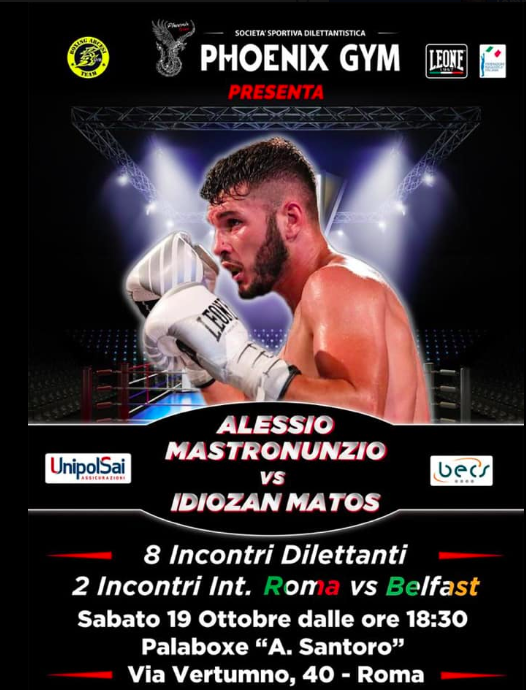 Il 19 ottobre pv grande serata di boxe al PalaSantoro di Roma 