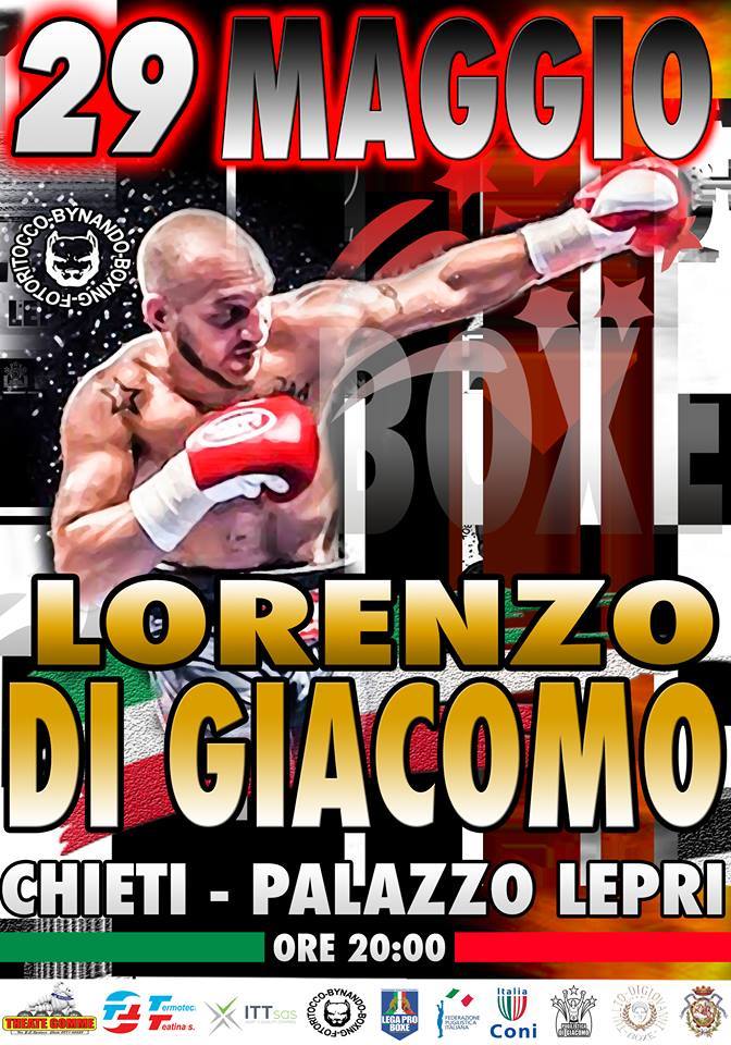 Il 29 Maggio a Chieti torna sul Ring Lorenzo di Giacomo 