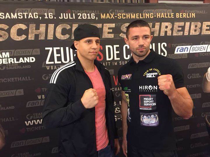 Ieri la Presentazione ufficiale del Match De Carolis vs Zeuge, il 16 Luglio Giovanni a Berlino per difendere il Titolo Mondiale WBA #ProBoxing