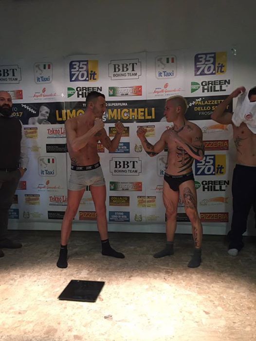 Stasera a Frosinone Limone vs Micheli per il Titolo Italiano Pro SuperPiuma - Live Raisport #ProBoxing