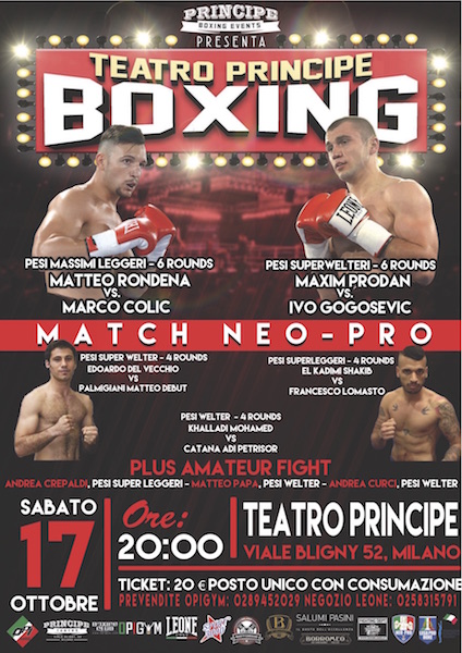 #LegaProBoxe Teatro pieno, tifo caldissimo e spettacolari knock out: ennesimo successo della Principe Boxing Events