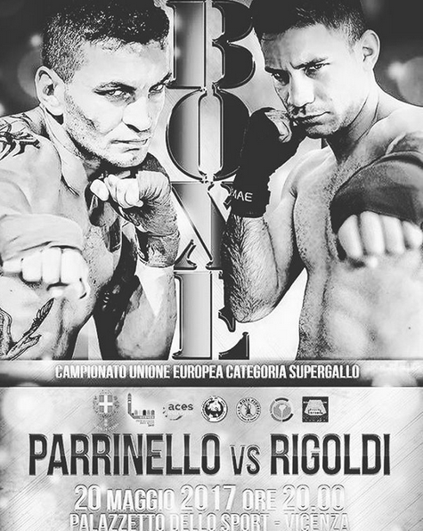 Il PalaSport di Vicenza il 20 Maggio sarà il Proscenio della sfida per Titolo UE Supergallo Parrinello vs Rigoldi - Differita SportItalia #ProBoxing