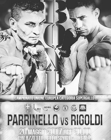 Il PalaSport di Vicenza il 20 Maggio sarà il Proscenio della sfida per Titolo UE Supergallo Parrinello vs Rigoldi #ProBoxing