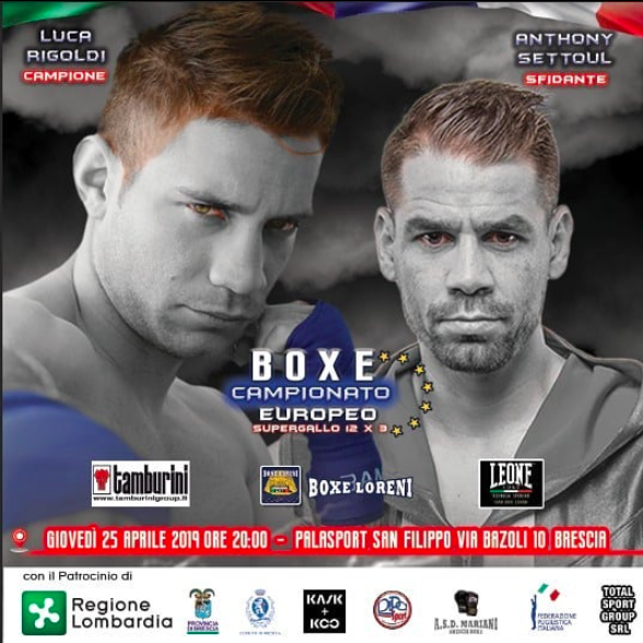 Il 25 Aprile a Brescia Rigoldi vs Settoul per il Titolo Europeo dei SuperGallo - DIRETTA SU RAISPORT & FIGHT CARD UFFICIALE #ProBoxing