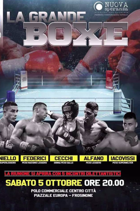 Il 5 ottobre a Frosinone grande serata di Boxe Pro 