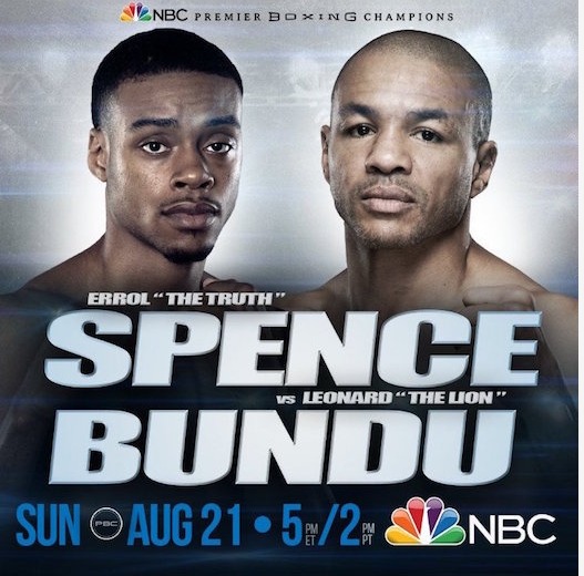 Il 21 Agosto a New York Sfida tra Bundu e Spence per divenire sfidante alla Corona Mondiale IBF Welter - In Italia Diretta SportItalia H23 #ProBoxing 