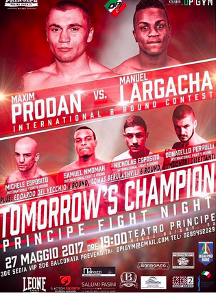 Domani Grande Serata di Boxe PRO al Teatro Principe di Milano #ProBoxing