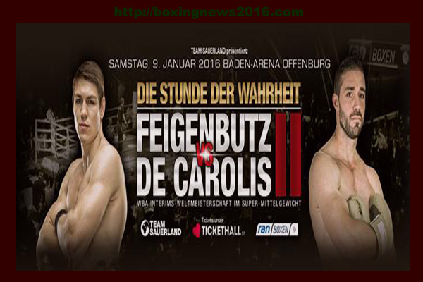 Vincent Feigenbutz vs Giovanni De Carolis Live