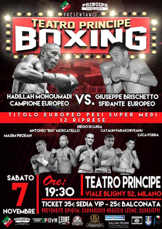  #LegaProBoxe Sarà Giuseppe Brischetto a combattere per il titolo europeo dei supermedi il 7 novembre al teatro Principe di Milano