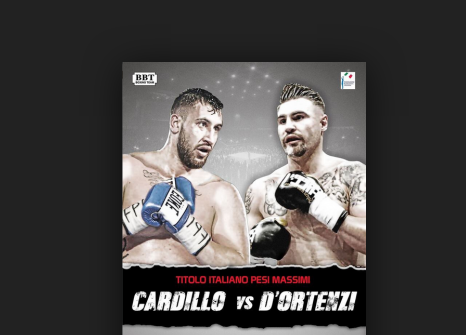 Il 3 maggio a Cassino: Cardillo vs D'Ortenzi per il Titolo Italiano Massimi #ProBoxe
