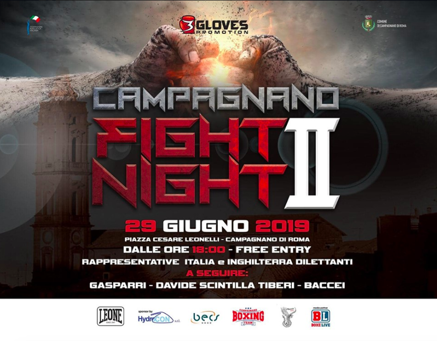 Sabato 29 Giugno la Campagnano Fight Night II