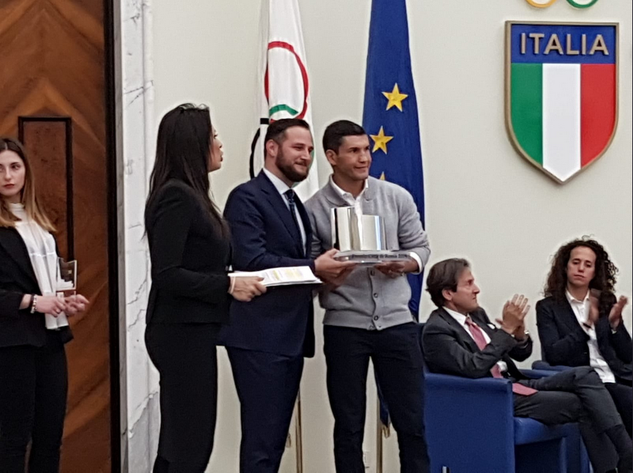 Emanuele Blandamura tra i premiati alla V Edizionde del "Premio Città di Roma" 