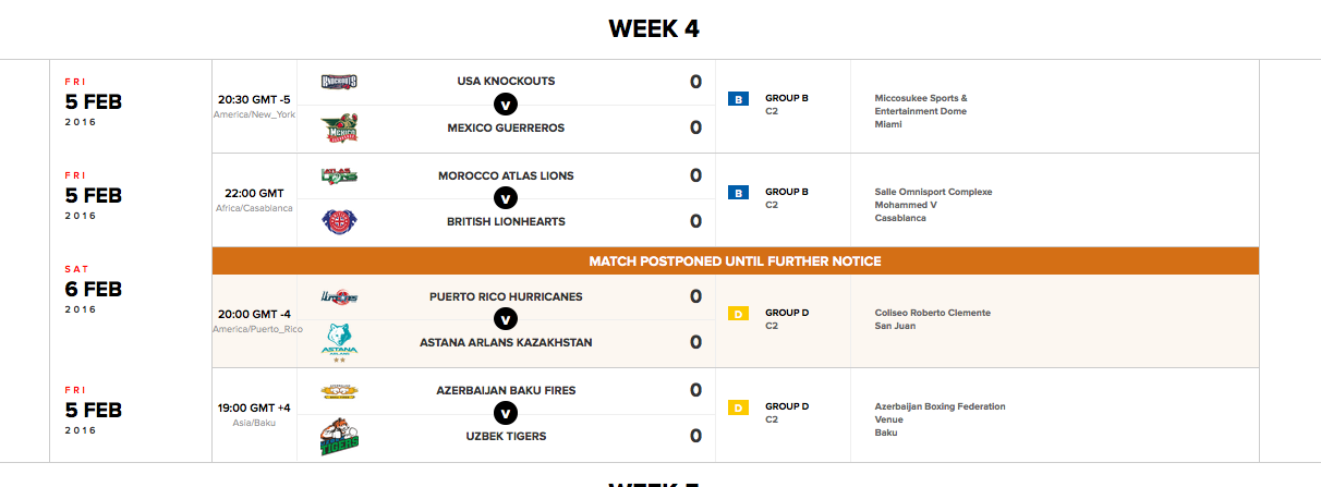 WSBVI 4° Giornata in programma tra il 5 e 6 Febbraio pv #WSBIsBack #WSBVI