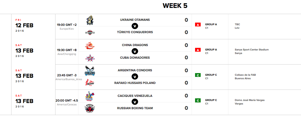 WSBVI 5° Giornata in programma tra il 12 e 13 Febbraio pv #WSBIsBack #WSBVI