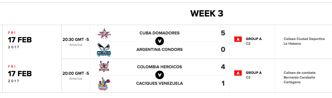 WSBVII Day 3 Gruppo A: Vincono i Cuba Domaderos e i Colombia Heroicos #WSBVII