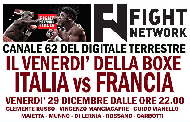 Venerdì 29 Dicembre su Fight Network Italia la Differita della Sfida Interforze tra Italia e Francia del 20/12 a Marcianise