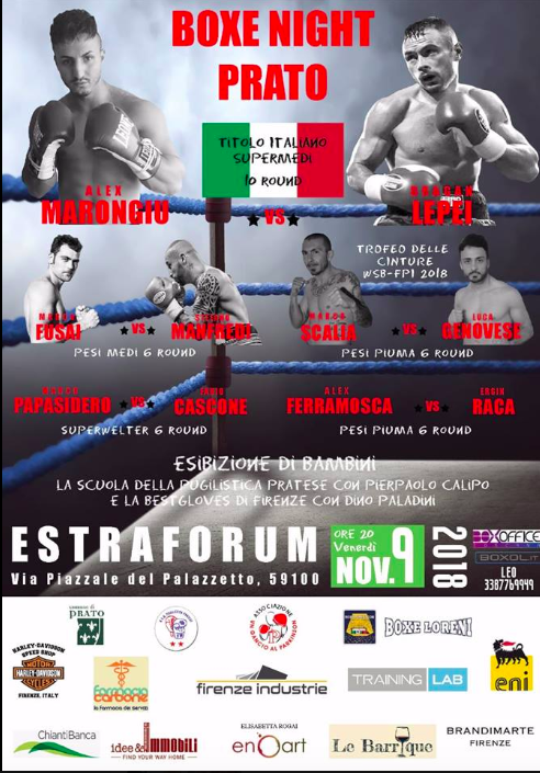 Il 9 Novembre a Prato Lepei vs Marongiu per il Titolo Italiano Supermedi - RICCO SOTTOCLOU #PROBOXING