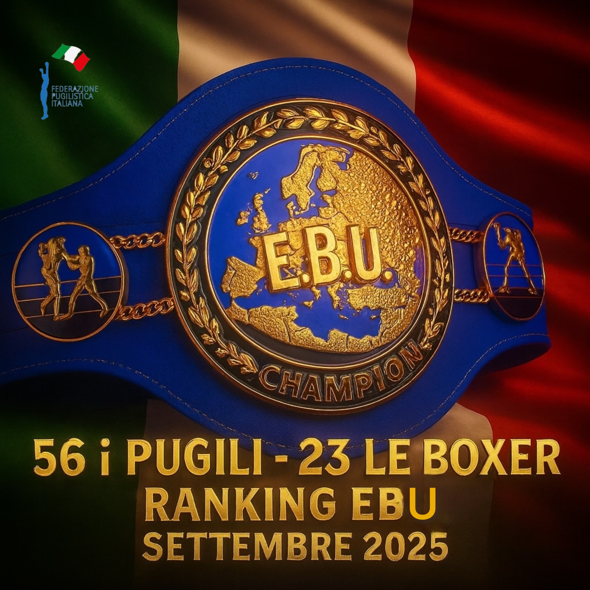 RANKING EBU SETTEMBRE 2025 - POSIZIONI PUGILI ITALIANI